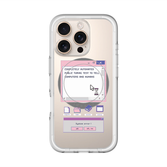 スリムプロテクションプレミアムケース with MagSafe［ System error! ］