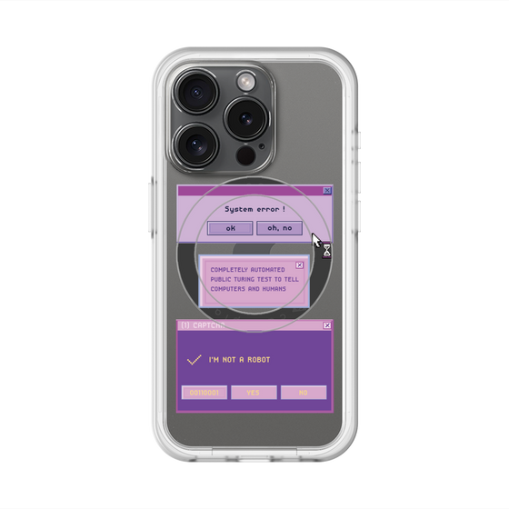 スリムプロテクションプレミアムケース with MagSafe［ I'm NOT A ROBBOT! ］