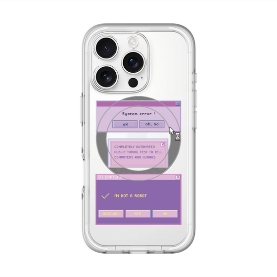 スリムプロテクションプレミアムケース with MagSafe［ I'm NOT A ROBBOT! ］