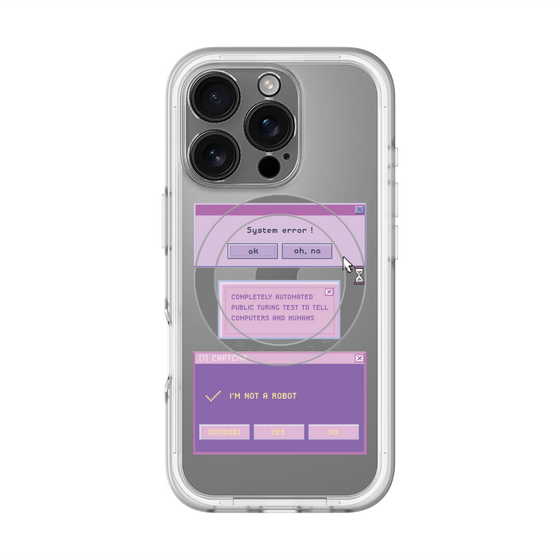 スリムプロテクションプレミアムケース with MagSafe［ I'm NOT A ROBBOT! ］