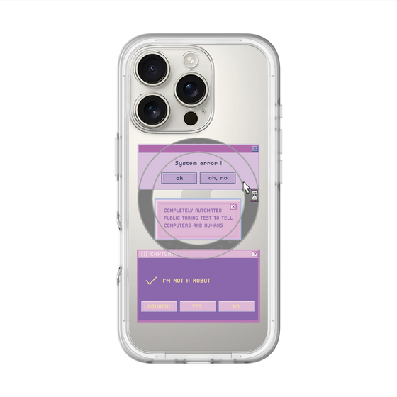 スリムプロテクションプレミアムケース with MagSafe［ I'm NOT A ROBBOT! ］