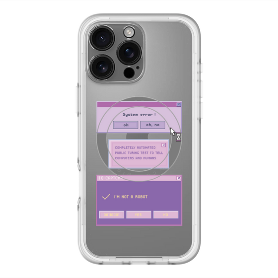 スリムプロテクションプレミアムケース with MagSafe［ I'm NOT A ROBBOT! ］