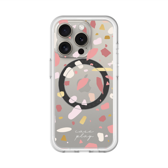 スリムプロテクションプレミアムケース with MagSafe［ Pink pieces ］