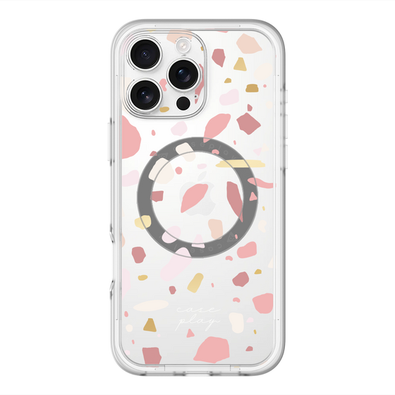 スリムプロテクションプレミアムケース with MagSafe［ Pink pieces ］