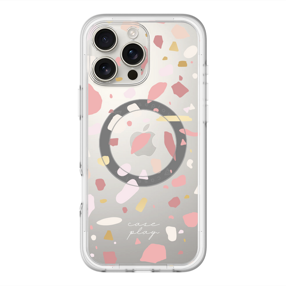 スリムプロテクションプレミアムケース with MagSafe［ Pink pieces ］