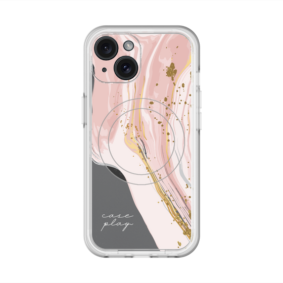 スリムプロテクションプレミアムケース with MagSafe［ Melting pink ］