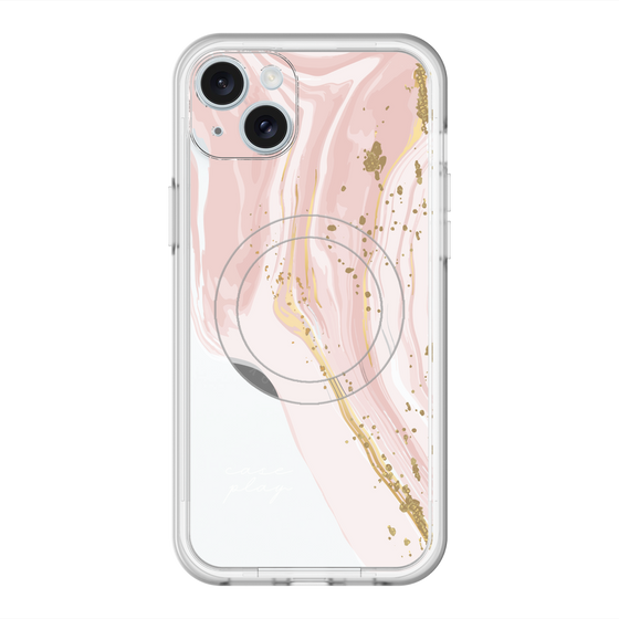 スリムプロテクションプレミアムケース with MagSafe［ Melting pink ］