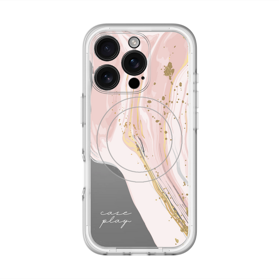 スリムプロテクションプレミアムケース with MagSafe［ Melting pink ］