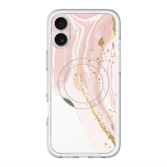 スリムプロテクションプレミアムケース with MagSafe［ Melting pink ］