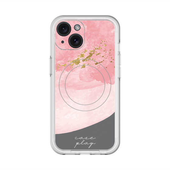 スリムプロテクションプレミアムケース with MagSafe［ pink layered ］
