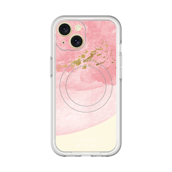 スリムプロテクションプレミアムケース with MagSafe［ pink layered ］