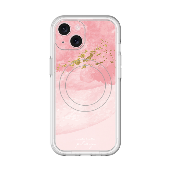 スリムプロテクションプレミアムケース with MagSafe［ pink layered ］