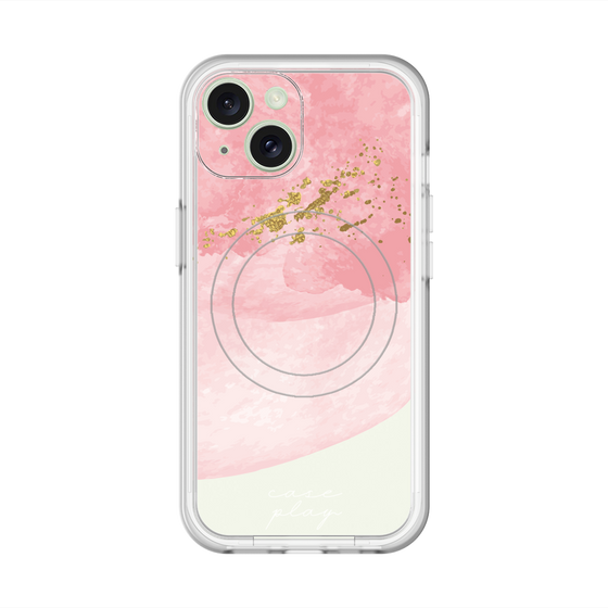スリムプロテクションプレミアムケース with MagSafe［ pink layered ］