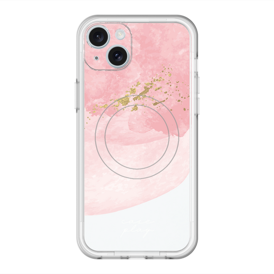 スリムプロテクションプレミアムケース with MagSafe［ pink layered ］