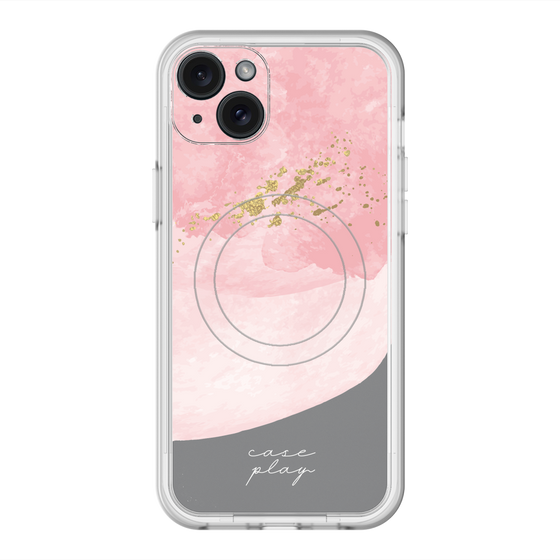 スリムプロテクションプレミアムケース with MagSafe［ pink layered ］