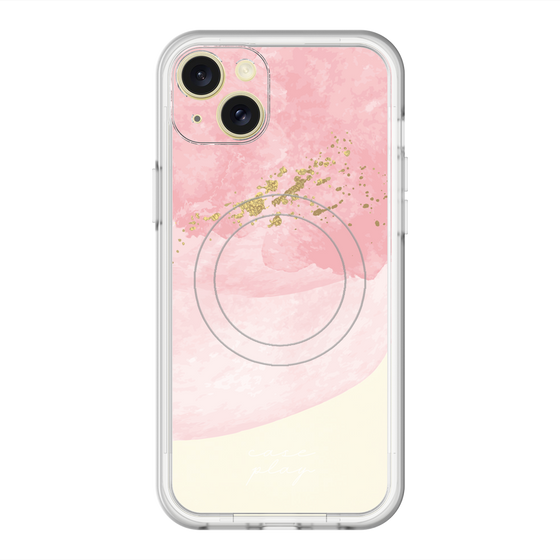 スリムプロテクションプレミアムケース with MagSafe［ pink layered ］