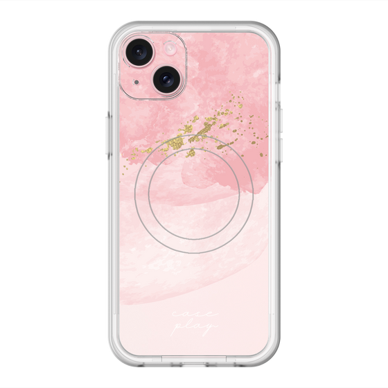 スリムプロテクションプレミアムケース with MagSafe［ pink layered ］