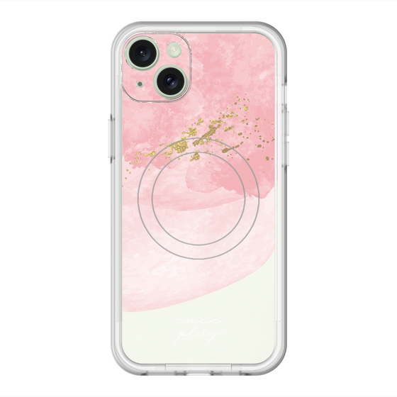 スリムプロテクションプレミアムケース with MagSafe［ pink layered ］