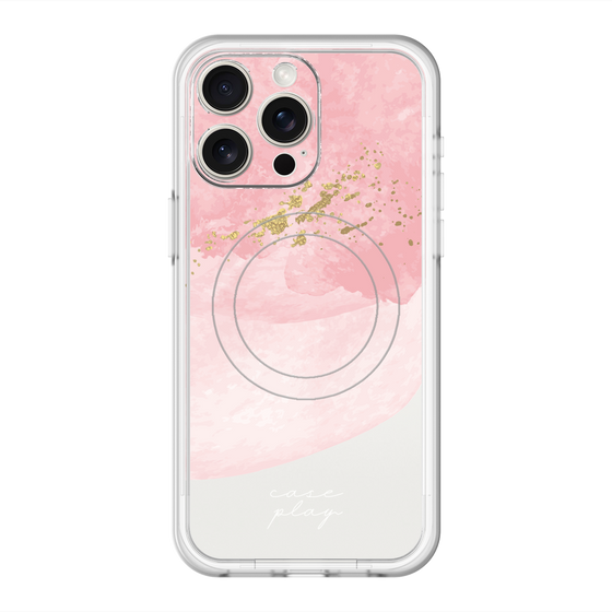 スリムプロテクションプレミアムケース with MagSafe［ pink layered ］