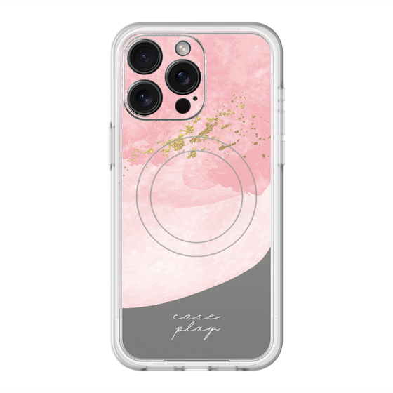 スリムプロテクションプレミアムケース with MagSafe［ pink layered ］