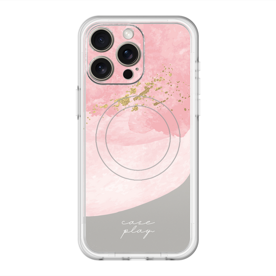 スリムプロテクションプレミアムケース with MagSafe［ pink layered ］