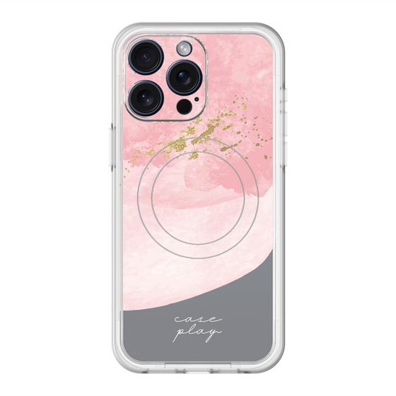 スリムプロテクションプレミアムケース with MagSafe［ pink layered ］