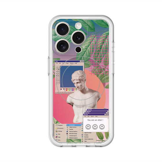 スリムプロテクションプレミアムケース with MagSafe［ vapor wave ］