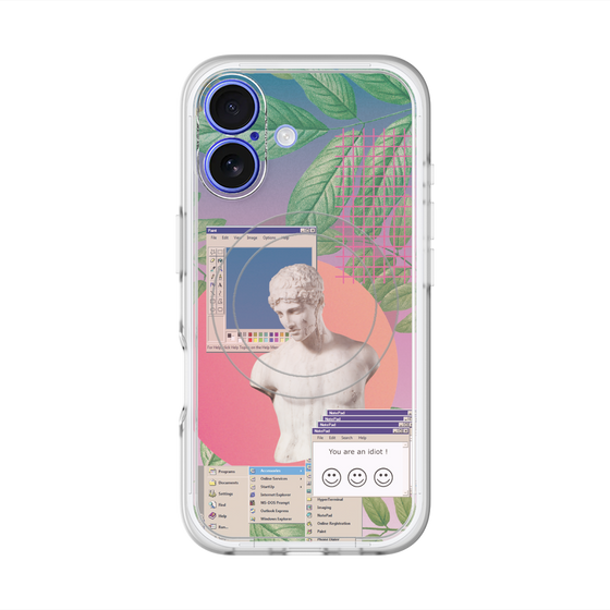 スリムプロテクションプレミアムケース with MagSafe［ vapor wave ］