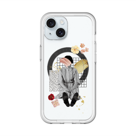 スリムプロテクションプレミアムケース with MagSafe［ Spring Picnic with Flowers ］