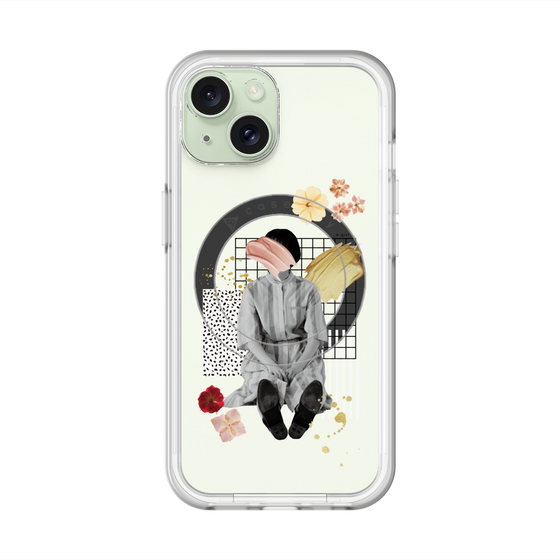 スリムプロテクションプレミアムケース with MagSafe［ Spring Picnic with Flowers ］