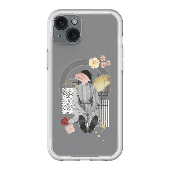 スリムプロテクションプレミアムケース with MagSafe［ Spring Picnic with Flowers ］