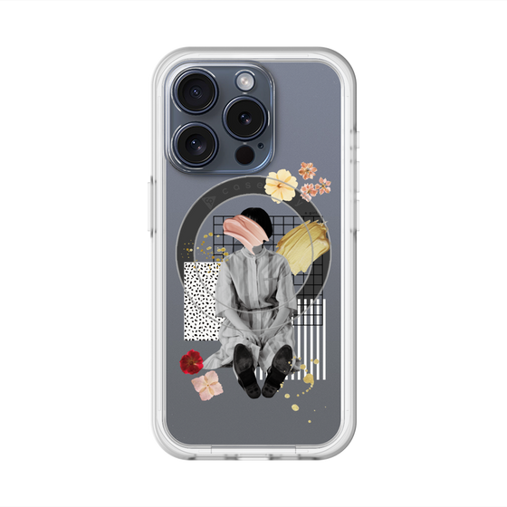 スリムプロテクションプレミアムケース with MagSafe［ Spring Picnic with Flowers ］