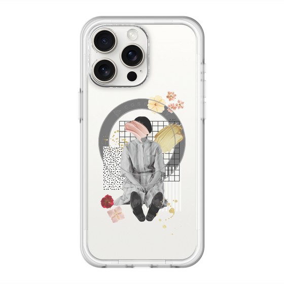 スリムプロテクションプレミアムケース with MagSafe［ Spring Picnic with Flowers ］