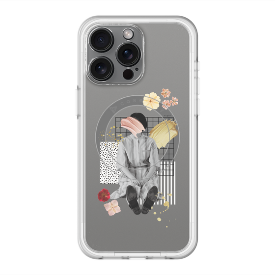 スリムプロテクションプレミアムケース with MagSafe［ Spring Picnic with Flowers ］