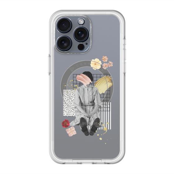 スリムプロテクションプレミアムケース with MagSafe［ Spring Picnic with Flowers ］