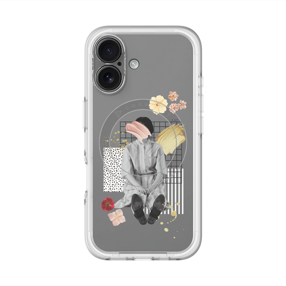スリムプロテクションプレミアムケース with MagSafe［ Spring Picnic with Flowers ］