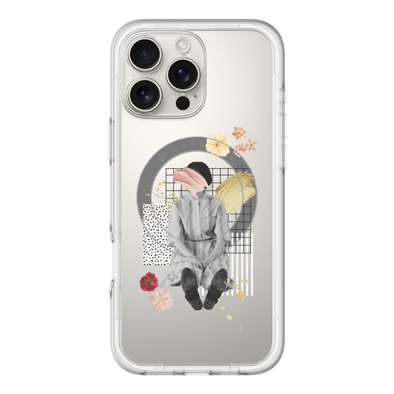 スリムプロテクションプレミアムケース with MagSafe［ Spring Picnic with Flowers ］