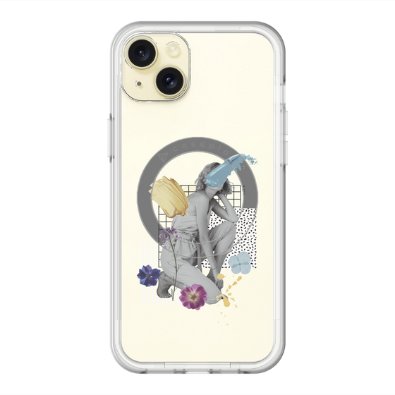 スリムプロテクションプレミアムケース with MagSafe［ Cool and languid Dull blue ］