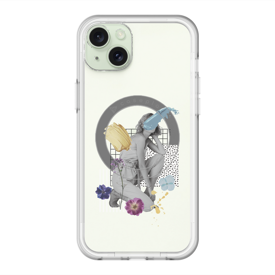 スリムプロテクションプレミアムケース with MagSafe［ Cool and languid Dull blue ］