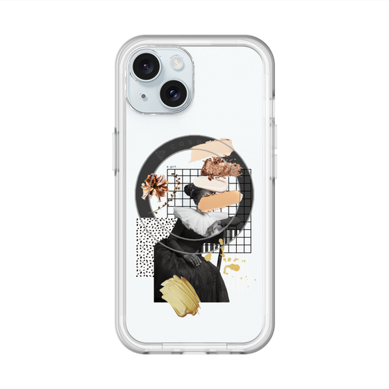スリムプロテクションプレミアムケース with MagSafe［ Artistic Fall in Beige ］