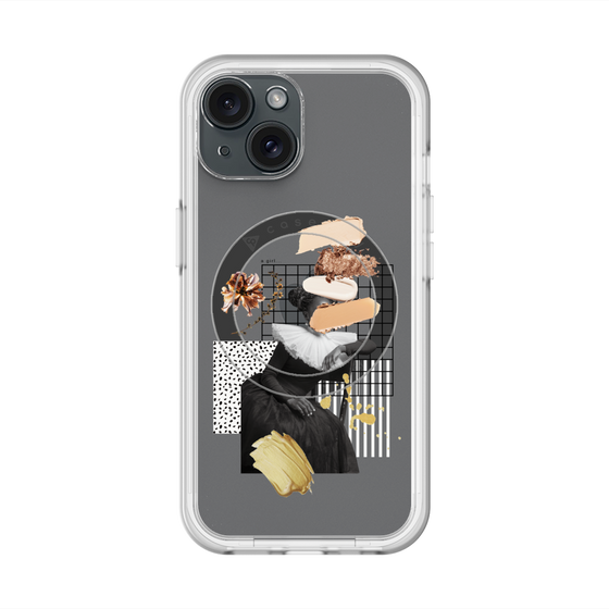 スリムプロテクションプレミアムケース with MagSafe［ Artistic Fall in Beige ］