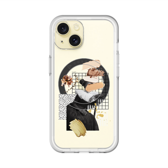 スリムプロテクションプレミアムケース with MagSafe［ Artistic Fall in Beige ］