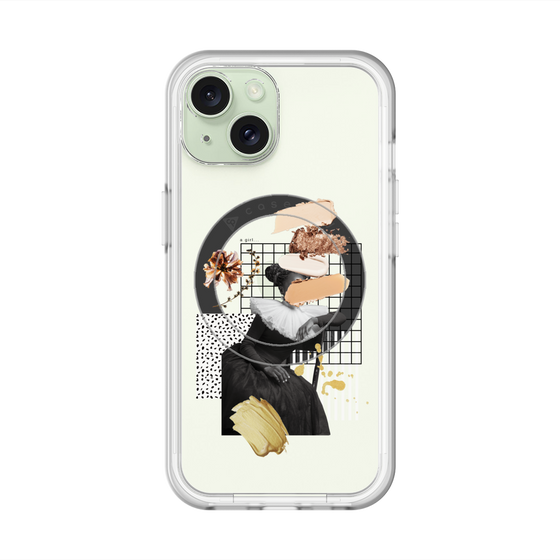 スリムプロテクションプレミアムケース with MagSafe［ Artistic Fall in Beige ］