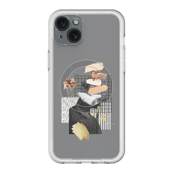 スリムプロテクションプレミアムケース with MagSafe［ Artistic Fall in Beige ］