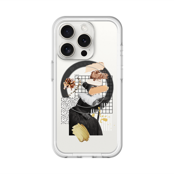 スリムプロテクションプレミアムケース with MagSafe［ Artistic Fall in Beige ］