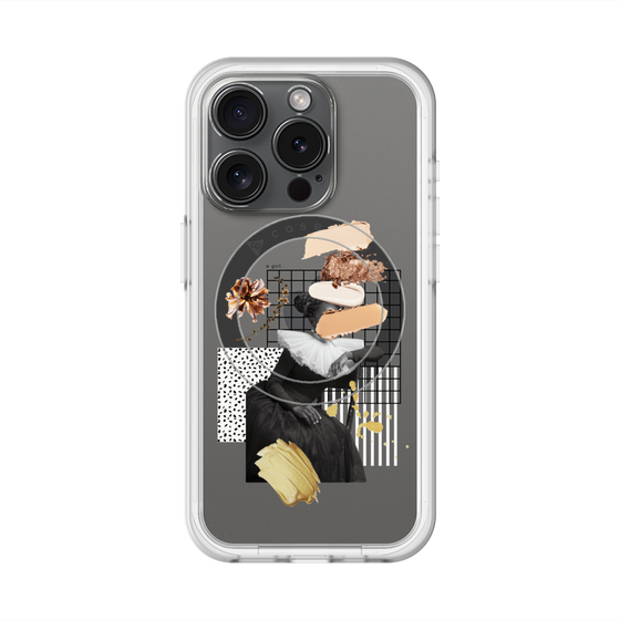 スリムプロテクションプレミアムケース with MagSafe［ Artistic Fall in Beige ］