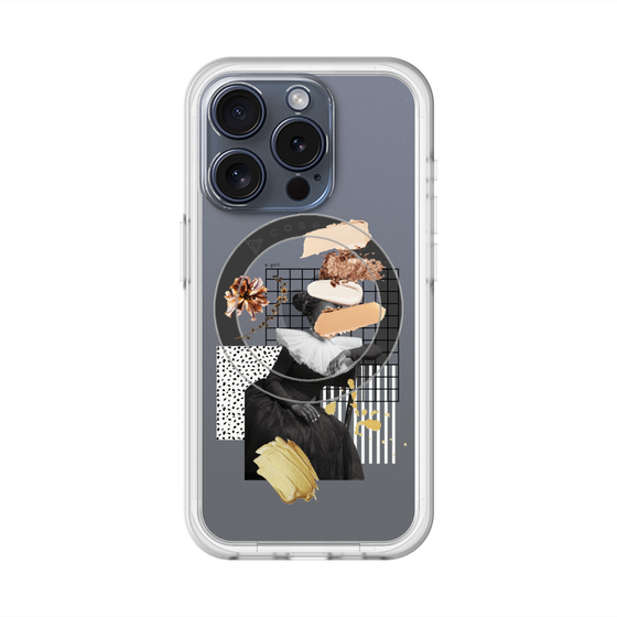 スリムプロテクションプレミアムケース with MagSafe［ Artistic Fall in Beige ］