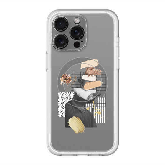 スリムプロテクションプレミアムケース with MagSafe［ Artistic Fall in Beige ］