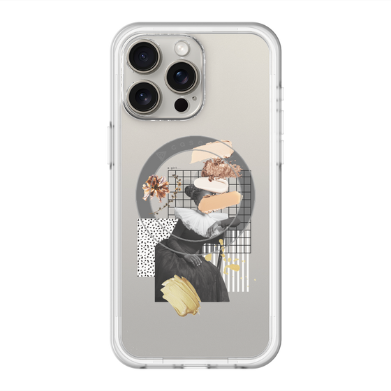 スリムプロテクションプレミアムケース with MagSafe［ Artistic Fall in Beige ］