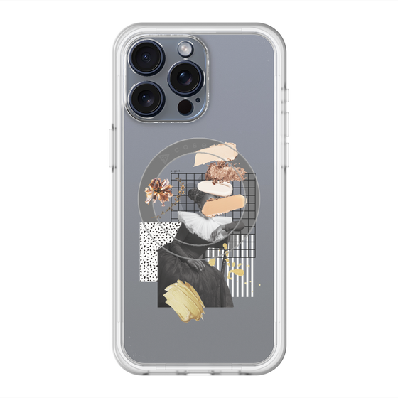 スリムプロテクションプレミアムケース with MagSafe［ Artistic Fall in Beige ］